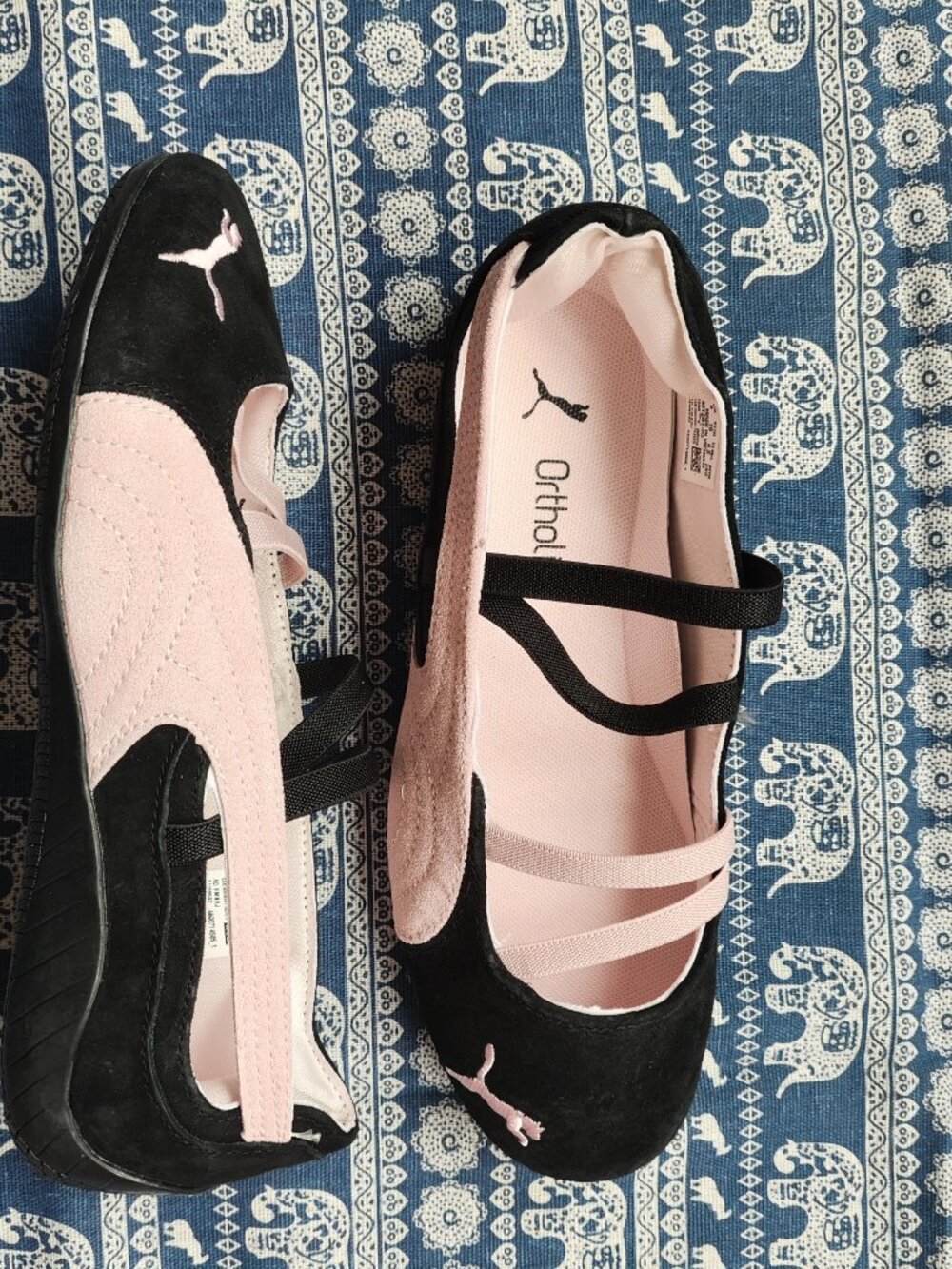 Puma Speedcat Series Black And Pink Ballet Flats - Picture 6 of 11